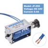 sourcing map DC 24V 0.4A Solenoid Electromagnet Push Pull Type