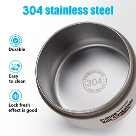 THKFISH Fishing Bait Container, Stainless Steel Insulated Live Bait Storage, Worm Bait Holder, Bait Storage Box, Nightcrawler Box, Bait Bucket to Keeps Bait Fresh and Alive