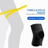 SURFOU Ginocchiera Regolabile con Stabilizzatori Laterali e Cuscinetto Rotuleo –