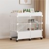 STILLCOVE Small Guinea Pig Cages Indoor, C&C Chinchilla Rat Cage
