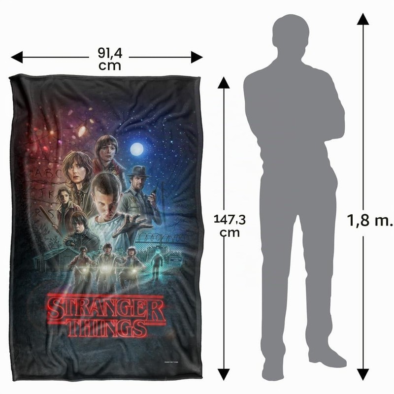 Stranger Things Season One Coperta super morbida al tatto setoso