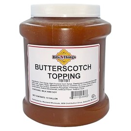 Bits N Things Butterscotch Dessert Topping | Ice Cream, Sundaes, Pie | Kosher & Made in America | 64 oz.