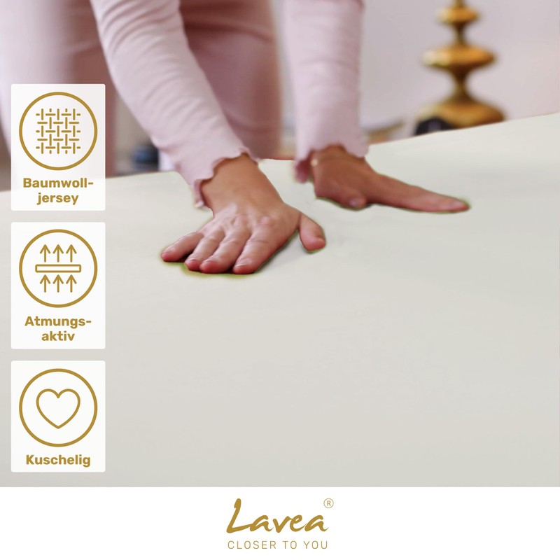 Lavea Jersey Fitted Sheet 180-200 x 200 cm - 40