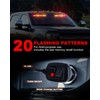 HLauto 6Z4J Emergency Dash Strobe Lights: 2x16.8 inch Red Amber