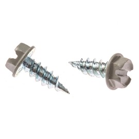 Eagle 1#8 1/2 inch (25 Count) Gutter Downspout Or Sheet Metal Screws (Multiple Quantities/Colors) - Easy Start Sharp Tip - Zip Screws/Fasteners (25, Pearl Grey)