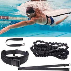 Fleymu Swimming Resistance Belt Adult Pool | 2.5-7.5 m Adjustable | Adult Swimming Aid for Effective Training Any Swimming Pool Without Countercurrent System | Swimming Trainer with Premium Band