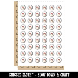 Hamster Running Wheel Temporary Tattoo Water Resistant Fake Body Art Set Collection - 54 1" Tattoos (1 Sheet)