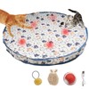 victob Interactive Cat Toys, Fast Rolling Ball in Play Mat,