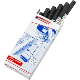 edding 89 Office Liner EF Pen - Black (Pack of 10)