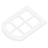 6PCS Dollhouse Windows Miniature Window Frame Ornament 1:12 Scale Dollhouse