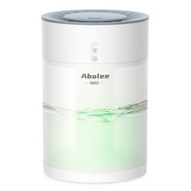 Abolee Humidifiers for Bedroom 4.5L Cool Mist with Essential Oil Diffuser, Humidifier Large Room, 24dB Quiet Air Humificador fit Baby Nursery & Plants, 360° Adjustable, Easy Fill & Cleaning (White)