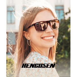 HENGOSEN Sunglasses-for-Women Polarized Women Sunglasses: Retro Sun Glasses with UV Protection for Driving Fishing