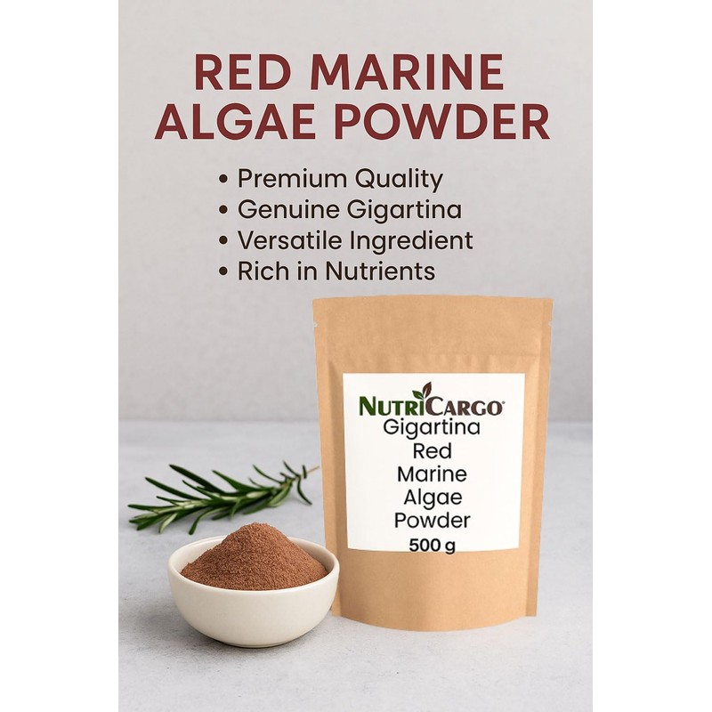 NutriCargo Gigartina Red Marine Algae Powder 500g – Seaweed Powder
