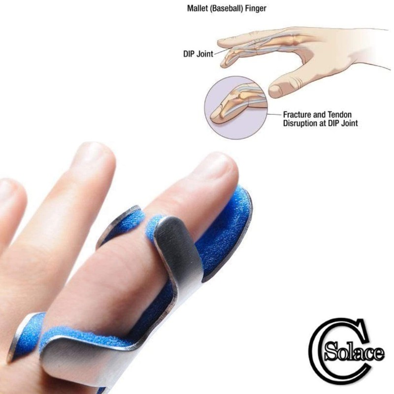 SOLACE CARE Mallet Finger Splint | Soft Foam Malleable Joint