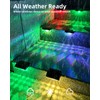 Herzila 16 Pack Solar Deck Step Lights Outdoor,Color Changing Solar