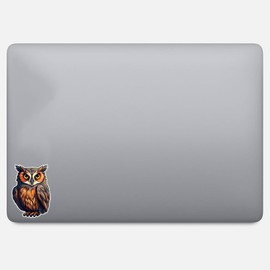 Cute Owl Strigiformesphile Sticker For Car, Bike, SUV, Truck, Helmet, Laptop, Water Bottle, Notebook, Decal window, Skateboard, Bumper Vinyl Waterproof sticker 5 inch (Design 10)