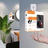 YUEBOSUL 100 PCS Clear Sticky Hang Tabs, Plastic Sticky Hanging