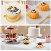 ZYLOP 3.5 Inch Mini Cake Boards: 100pcs Golden Round Mousse