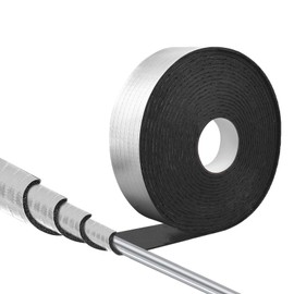 DGSL Pipe Insulation Wrap, 2" Wide X 33 Ft (1 Roll) Pipe Insulation Foam Tube, Self-Adhesive AC Line Insulation for Winter Freeze Protection