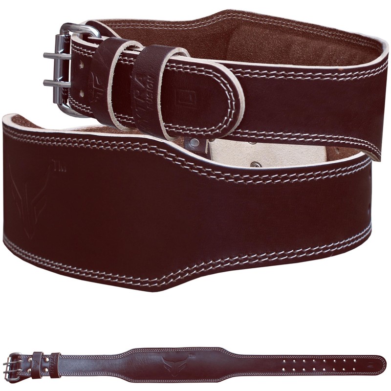 Mytra Fusion Weight Lifting Belt Leather Fitness Training Back Support