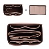 ZTUJO Purse Organizer Insert, Felt Bag Organizer with Metal Zipper,