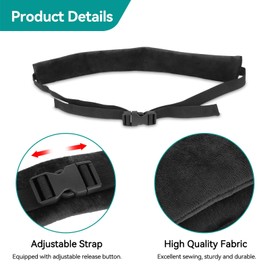 High Chair Straps, High Chair Strap, Child Safety Belt, Baby Safety Belt, Baby Dining Room Chair, Safety Belt, Adjustable High Chair Strap for Toddlers (Black)