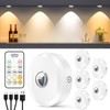 WILLED Rechargeable Puck Lights with Remote Control, 3 Color Temperatures
