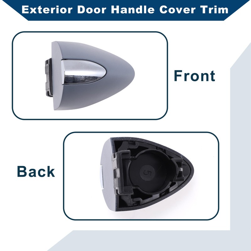 Hihaha Front Right Exterior Door Handle Cover for Buick LaCrosse