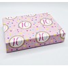 2 Sheets 10th Birthday Multi Colour Hearts Pink Background Wrapping