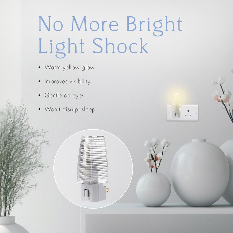 Projectpak Plug in Night Light with Manual On/Off Switch for