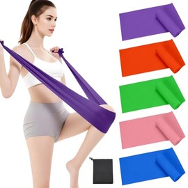 Bandas de Resistencia Set de 10 Piezas, Bolsa de Transporte, Ligas de Resistencia para Ejercicio, Bandas Elásticas de TPE para Entrenamiento de Fuerza