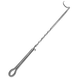 Levemolo Stainless Steel Meat Flipper Hook BBQ Food Turner for Grilling Smoking Cooking Effortlessly Flip Ribs Chicken More Versatile BBQ Accessories for Easy Handling