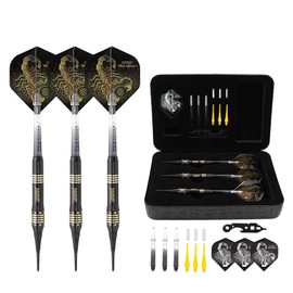 CUESOUL 16 Grams Deluxe Soft Tip Darts Set with Luxury Case (HX-STL-B2303+D604)