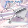 Granddaughter Silver Starter Charm Bracelet with Pendant and Gift Box
