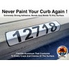 Curb-N-Sign® Texas Curb Wrap®, Reflective Aluminum Peel and Stick Curb