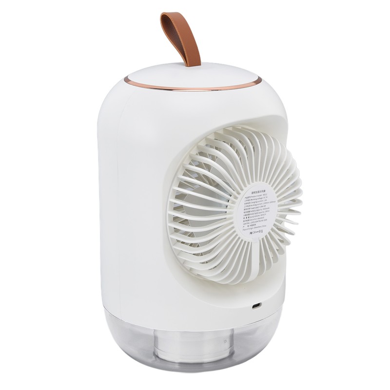 Mini Air Conditioner Humidifier Aromather 3 Gears 5 Blades USB