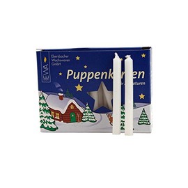 EWA 40100W German Pyramid-White Candles-DRIPLESS and SMOKELESS, Multicolor