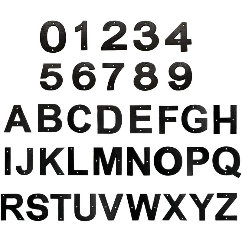 Iron Letters - Door Letter Q