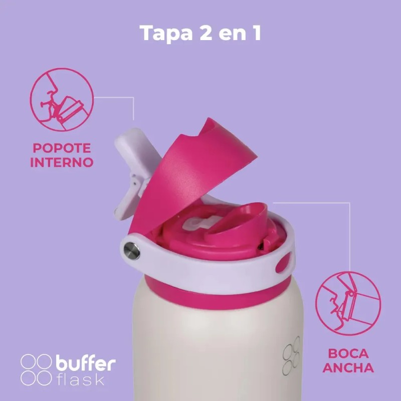 Termo Botella Agua Termica Acero Inoxidable Buffer Flask Niño Niña