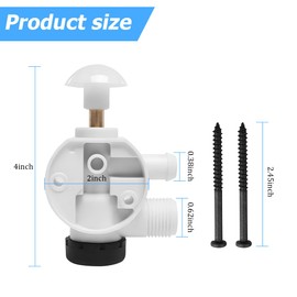 XINLIYA 385314349 RV Toilet Water Valve Kit, Camper Trailer Toilet Pedal Flush Repair Set Replacement, Touring Car Interior Repairing Accessories, Compatible with 110 111 147 Models