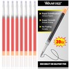 WANFRES Gel Ink Ballpoint Pen Refills 0.7mm, Red 30 Count,