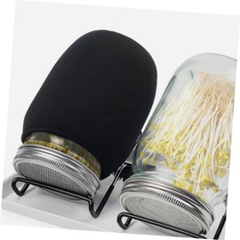 Kisangel 2Pcs Blackout Shades for Mason Jar Lightproof Sprouting Jar Covers Durable Reusable Sleeves for Canning Jars Versatile Plant Protection Easy Installation Safe Material
