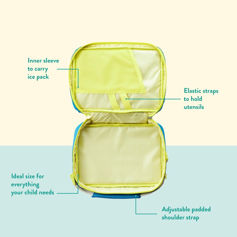 PlanetBox Insulated Lunch Bag – Banana Dino Edition Carry Bag