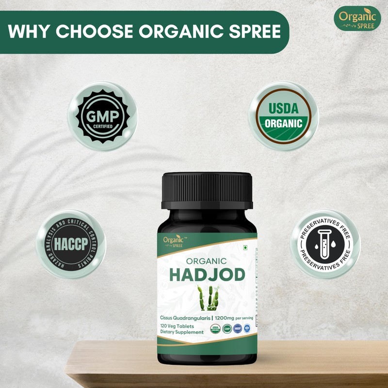 ORGANIC SPREE HADJOD - CISSUS 120 Tablets | Cissus Quadrangularis