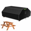 ZUYIYI Picnic Table Cover,Fits 6ft Picnic Tables,Outdoor Picnic Bench Cover
