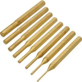 SE Punch Set, Brass 8pc 1/16 - 5/16