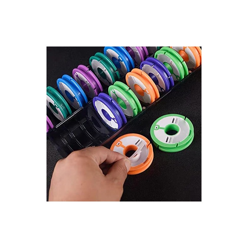 12pcs Fishing Line Spools Rigging Storage Fishing Line Round Wire