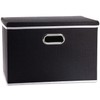 PRANDOM Large Foldable Storage Box with Lid [1-Pack] Fabric Collapsible