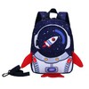 MOTOLIMO Girls/Boys Backpack with Reins,Space Rocket pattern kids bag, Waterproof