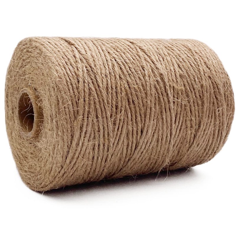 Jute Twine String 328 Feet Durable Natural Jute Rope String